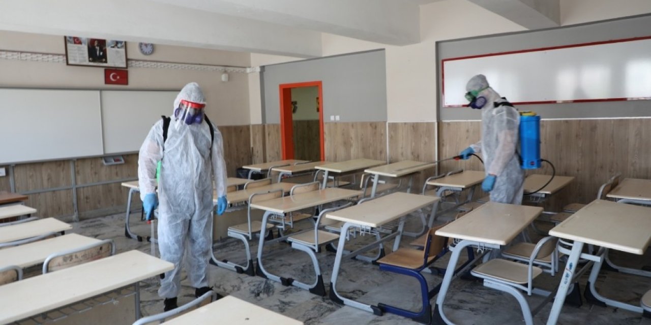 Melikgazi Belediyesi Eğitim Öncesi Okulları Dezenfekte Etti