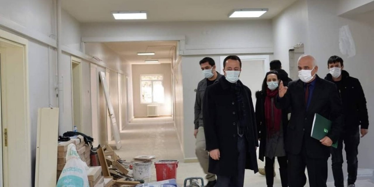 Vali Şentürk, Yedam İnşaatında İncelemede Bulundu