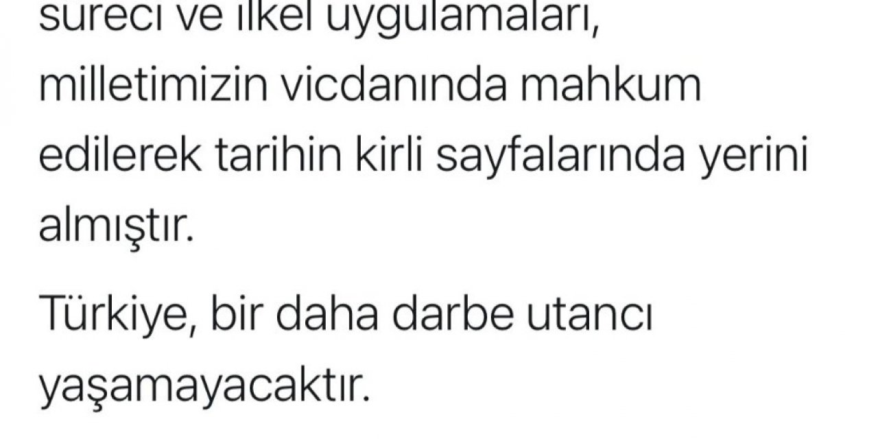 Adalet Bakanı Gül: "türkiye, Bir Daha Darbe Utancı Yaşamayacaktır"