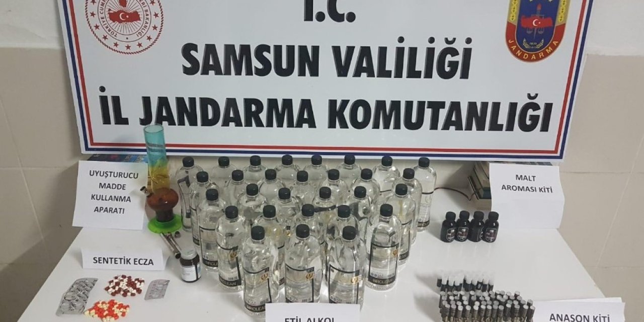 Jandarma’dan ‘kaçak İçki’ Operasyonu
