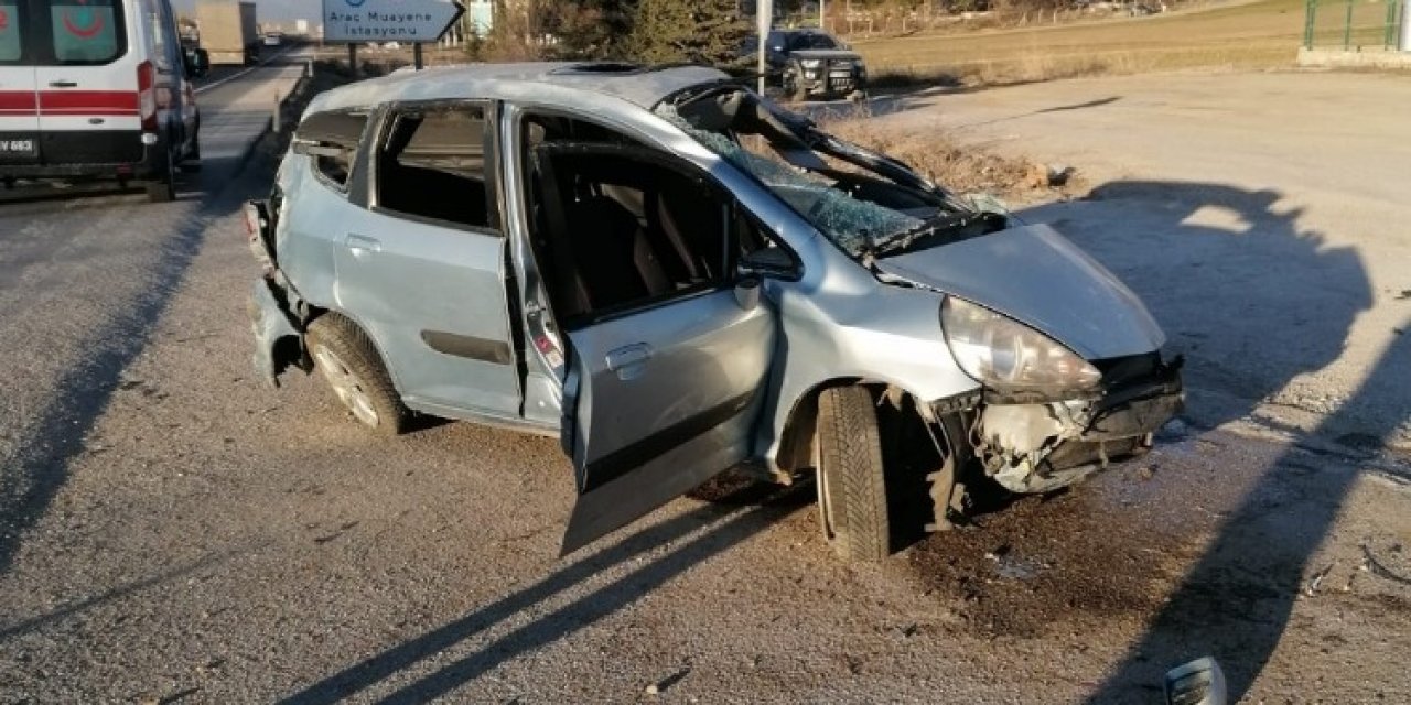Aracıyla Takla Atan Sürücü Hayatını Kaybetti