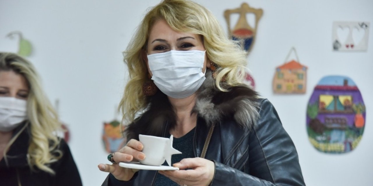 Kadın Spor Yaşam Merkezleri İle Seramik Ve Rölyef Kursları Ziyaret Ettiler