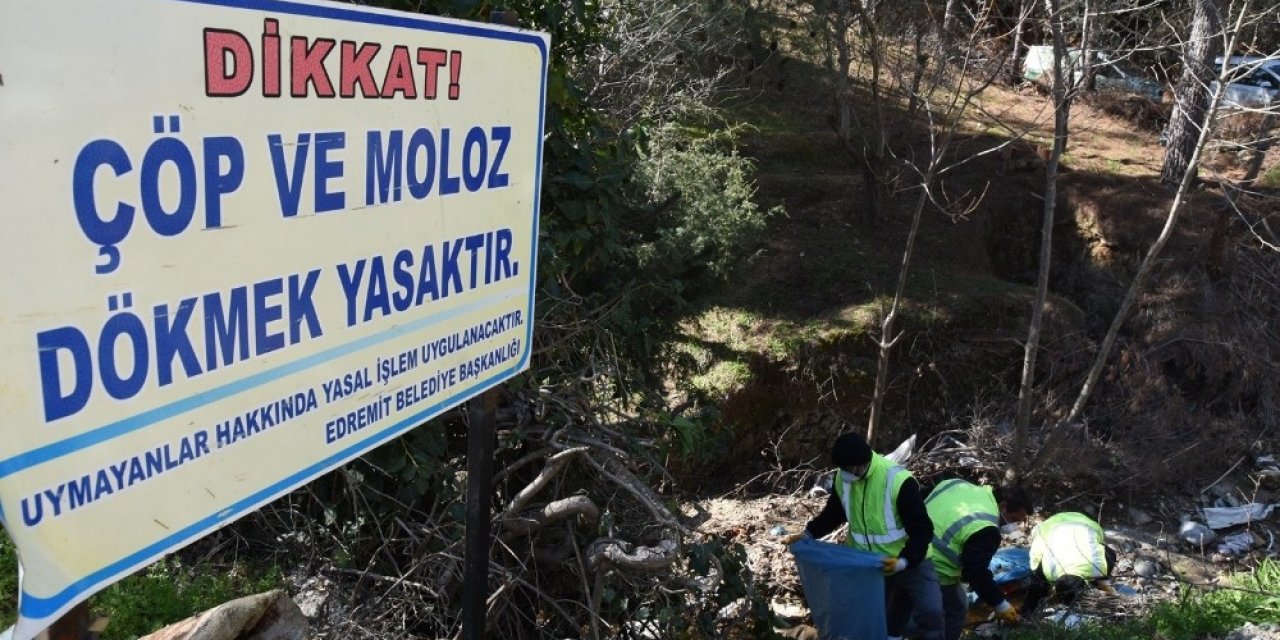 Kazdağları’nın Eteklerindeki Dereleri Temizlediler