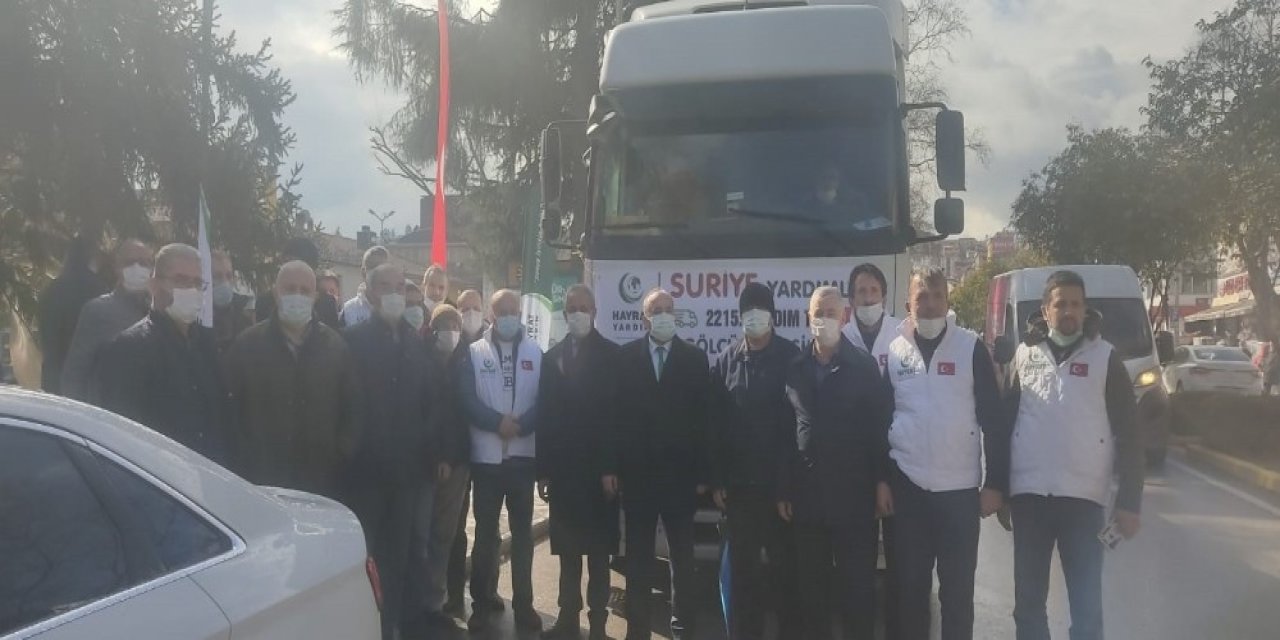 Gölcük’ten Yardım Tırları Yola Çıktı