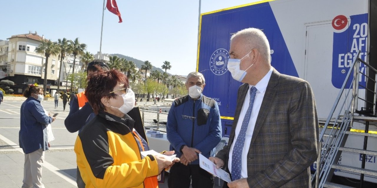 Simülasyonlu Deprem Tır’ı Marmaris’te