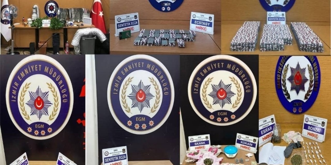 İ̇zmir’de Uyuşturucu Operasyonlarında 15 Tutuklama