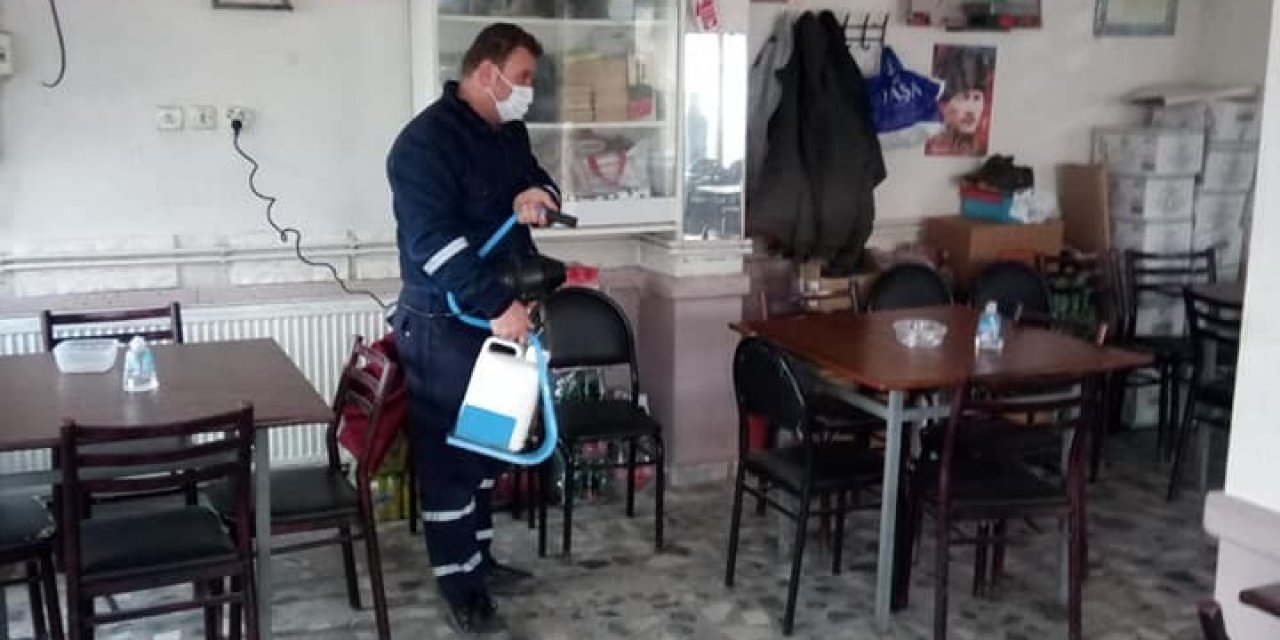 Osmaneli’nde Açılan İşletmeler Dezenfekte Edildi