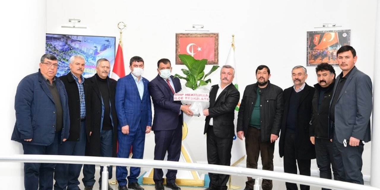 Hekimhan Mhp’den Başkan Gürkan’a Ziyaret