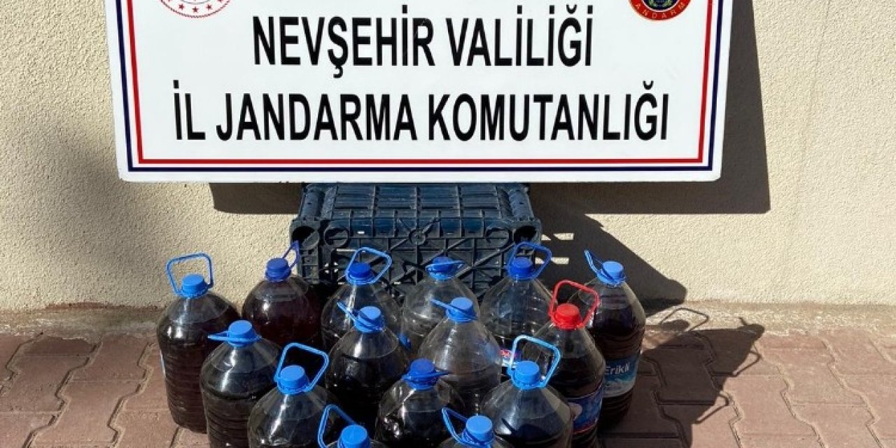 Gülşehir’de 70 Litre Kaçak Şarap Ele Geçirildi