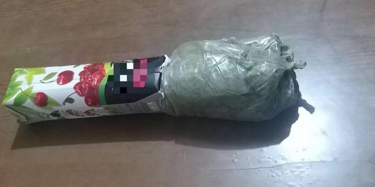 Meyve Suyu Kutusu İçerisinde Uyuşturucu Ele Geçirildi