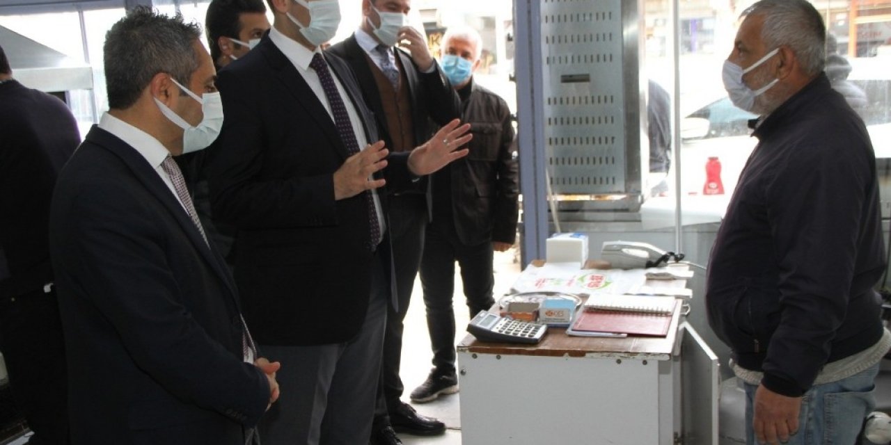 Bismil Kaymakamı Türkmen, Korona Virüs Denetimlerine Katıldı