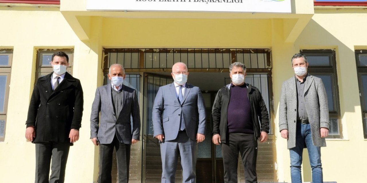Başkan Gümüş, Yerkesik Kırsal Kalkınma Kooperatifinde İncelemelerde Bulundu