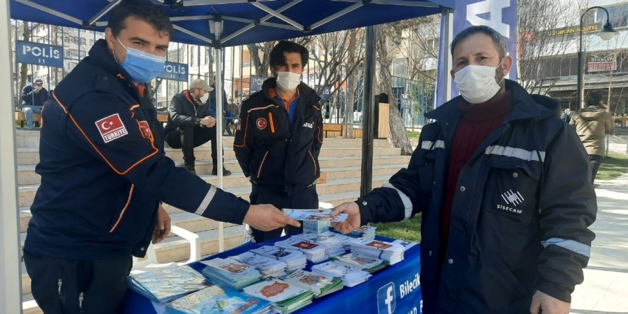 Bilecik’te Afetlere Karşı Bilgilendirme Standı Kuruldu