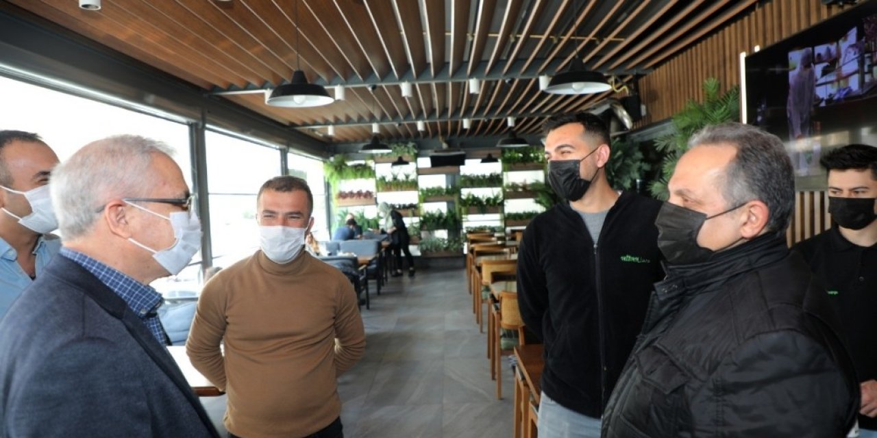 Başkan Yalçın Ve Kaymakam Sönmez’den Korona Virüs Denetimi