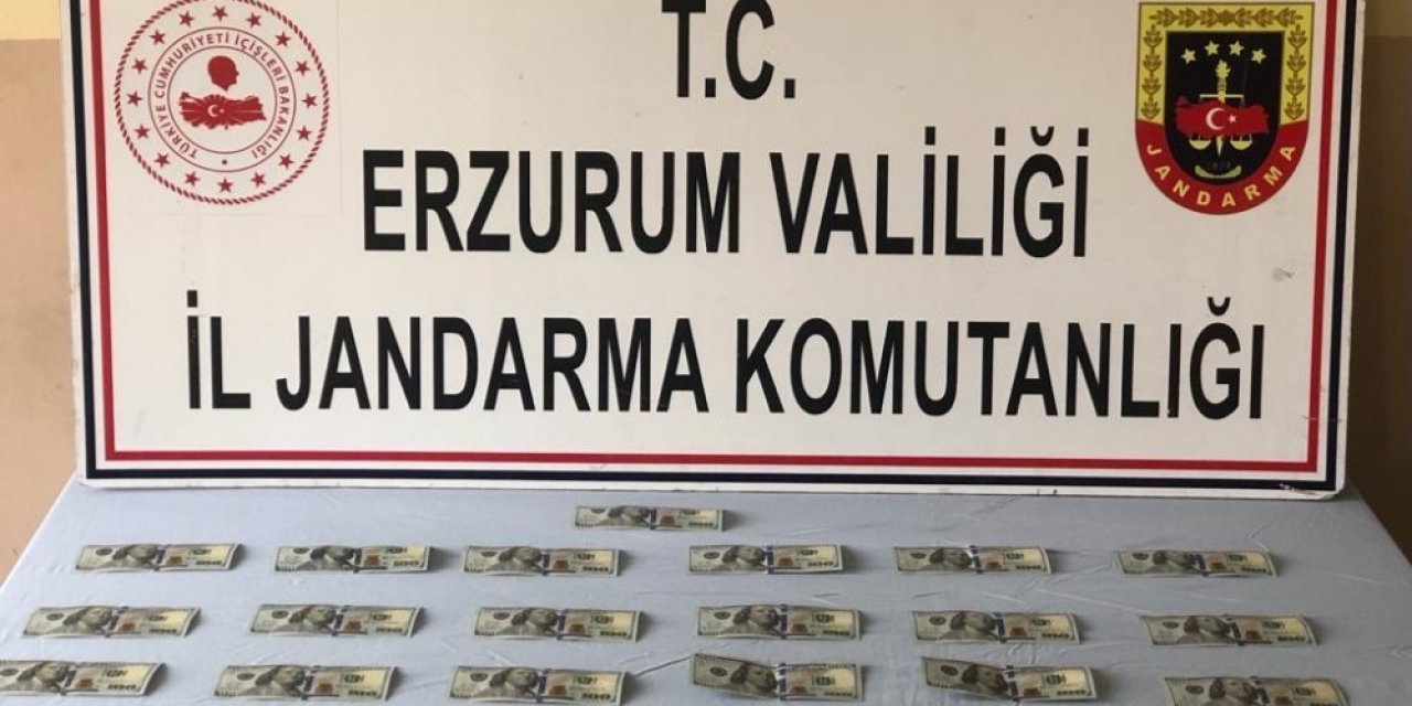 Erzurum’da 2 Bin 500 Sahte Dolar Ele Geçirildi