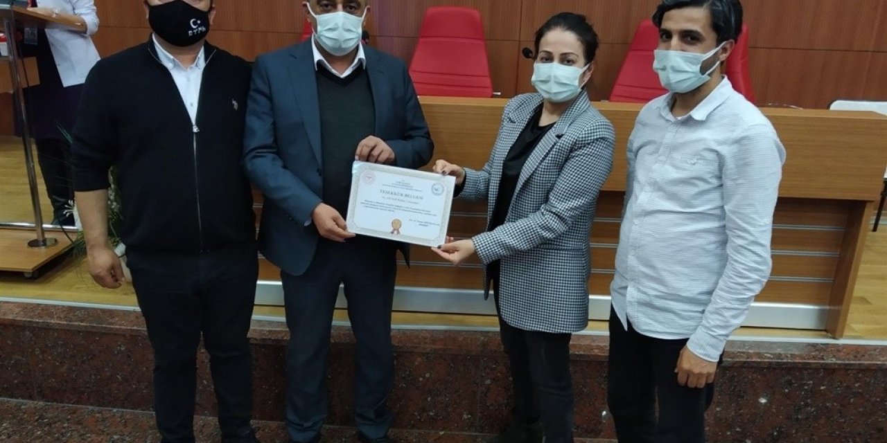 Aydın Kadın Doğum Ve Çocuk Hastalıkları Hastanesi Personeline Teşekkür Belgesi Verildi