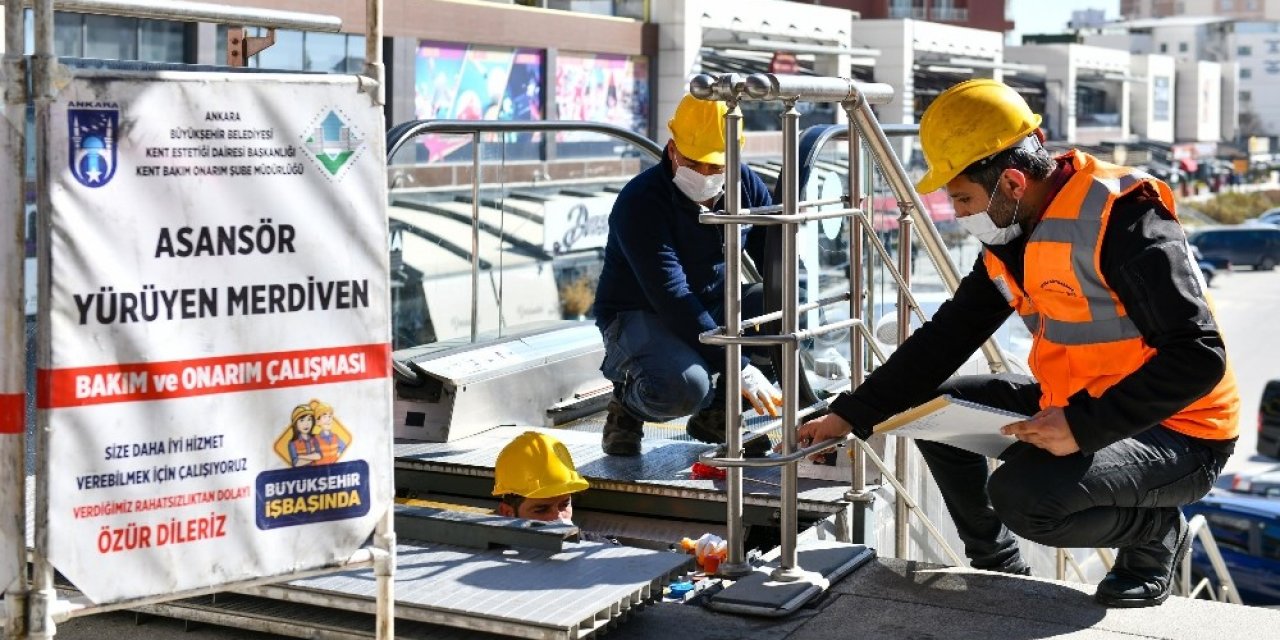 Başkent’teki Asansör Ve Yürüyen Merdivenlere Bakım İşlemi