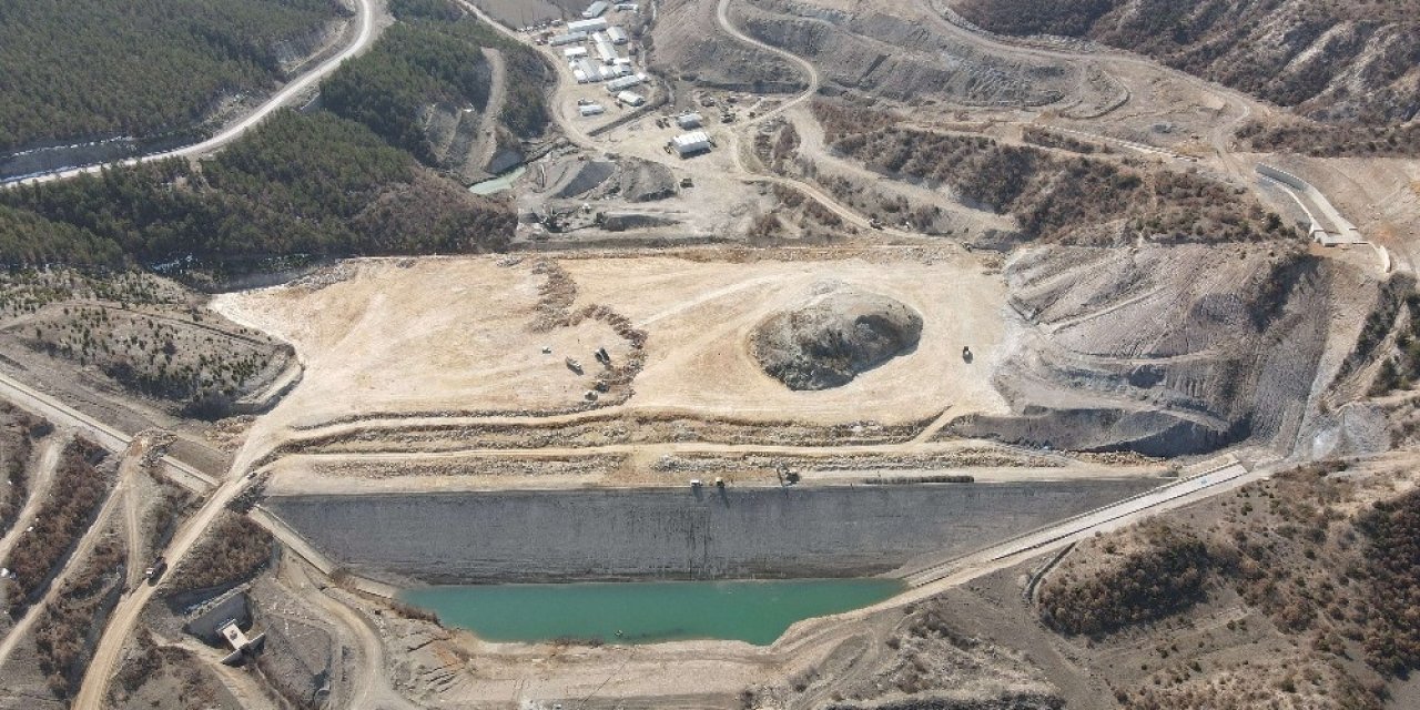 Amasya Aydınca Barajı’nda Çalışmalar Devam Ediyor