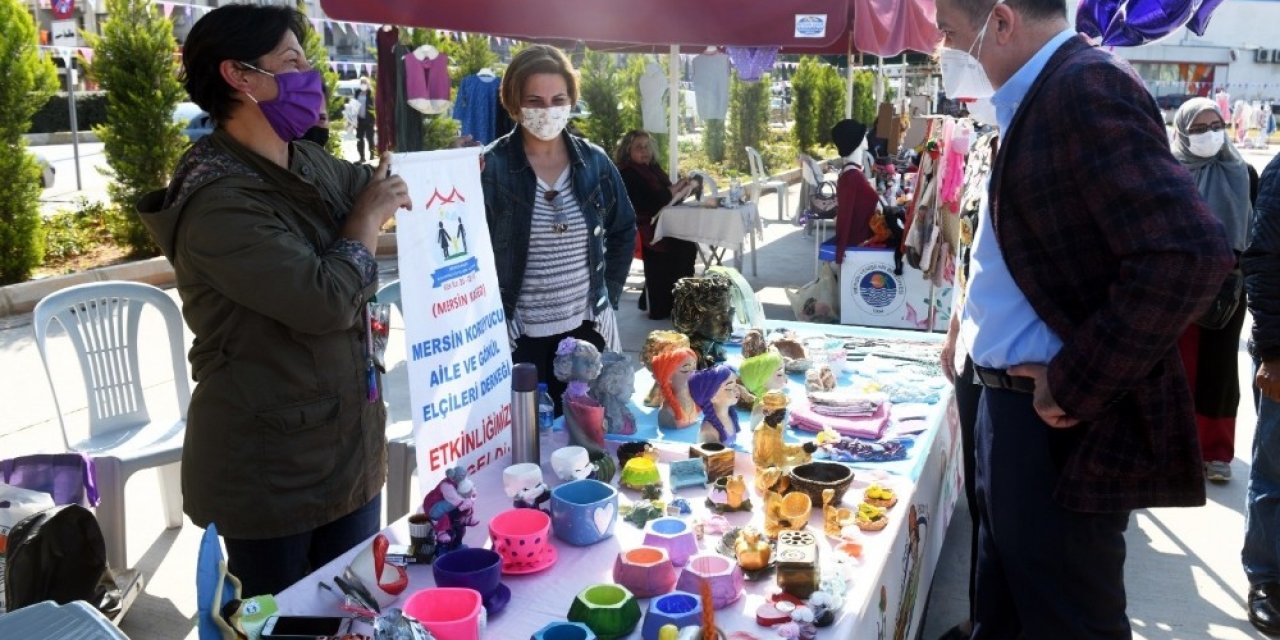 Yenişehir’de Üretici Kadınlar El Emeği Ürünlerini Mersinlilerle Buluşturuyor