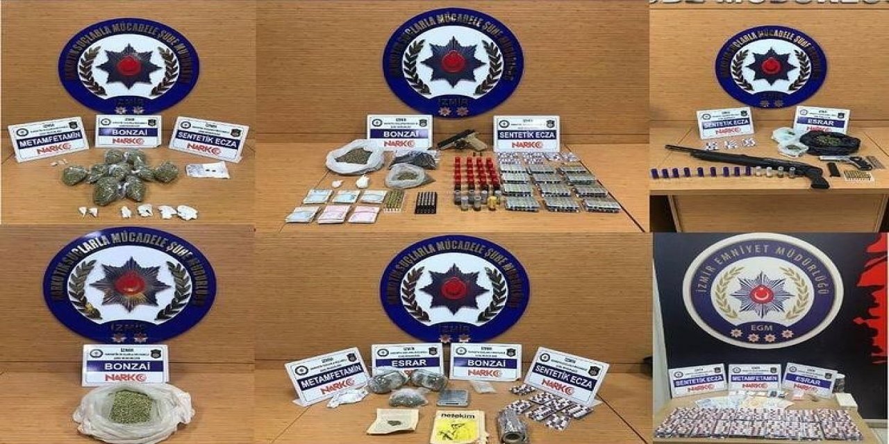 İ̇zmir’de Uyuşturucu Satıcılarına Balyoz Gibi İnen Operasyonlar: 17 Tutuklama