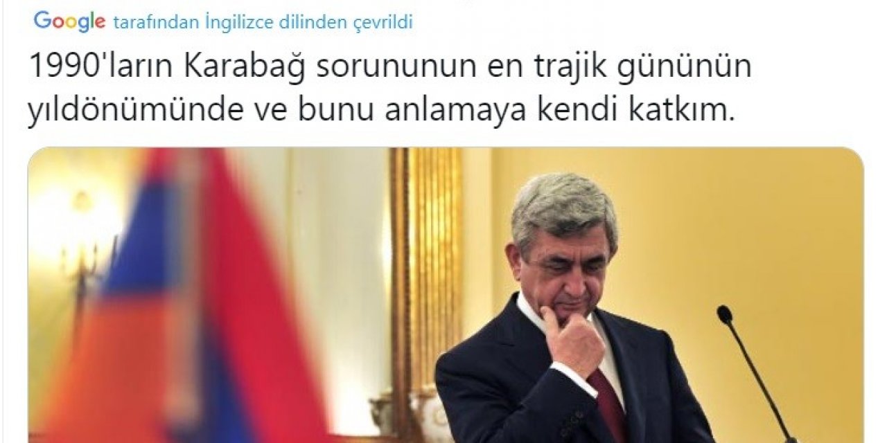 Sarkisyan, Hocalı Katliamı’nı Kabul Etti