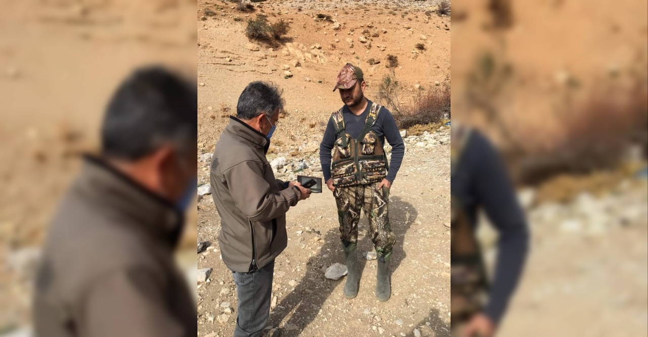 Kahramanmaraş’ta kaçak avlanan 5 kişi yakalandı