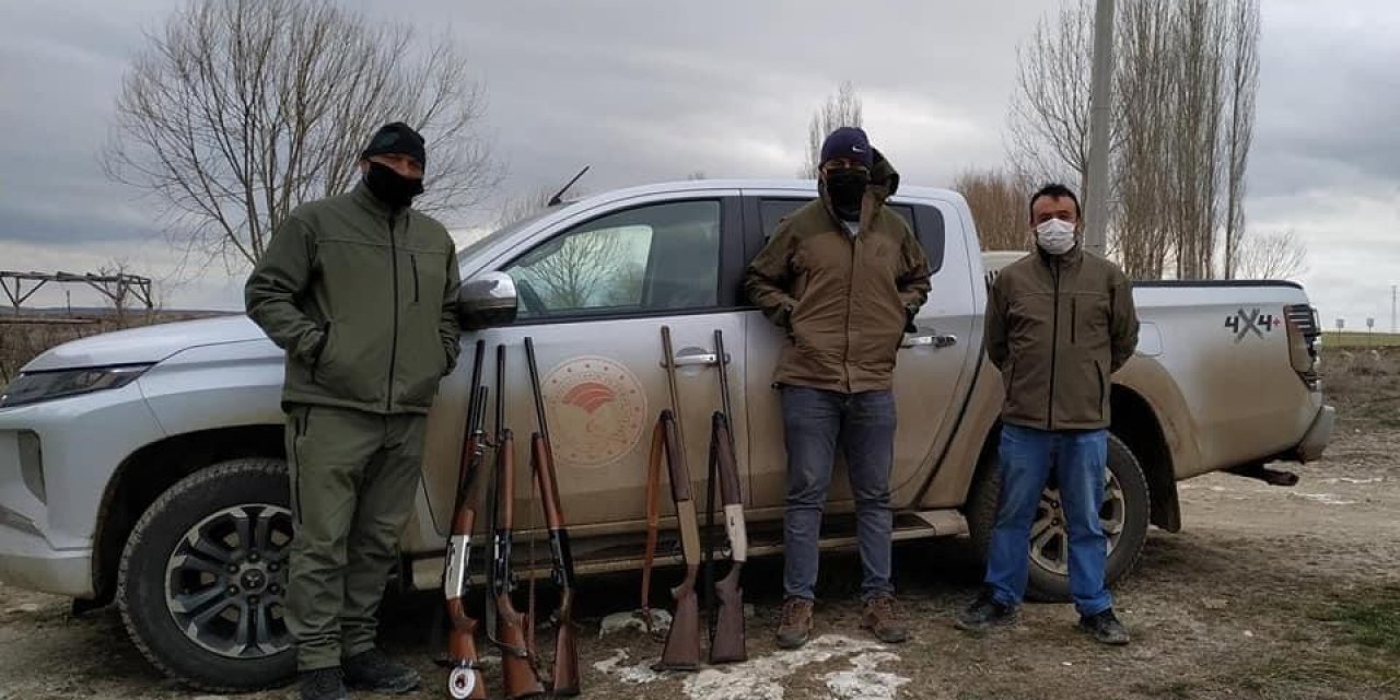 Kaçak Avcılara Yasal İşlem Uygulandı
