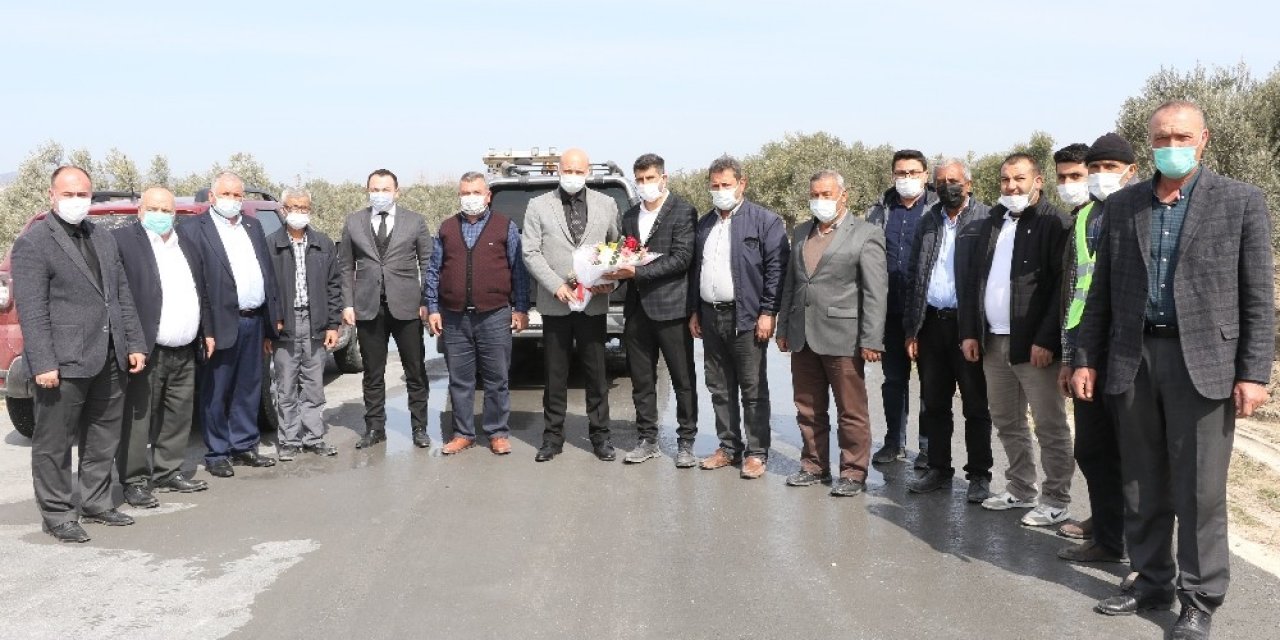 Saruhanlı’ya Beton Yol Uygulaması