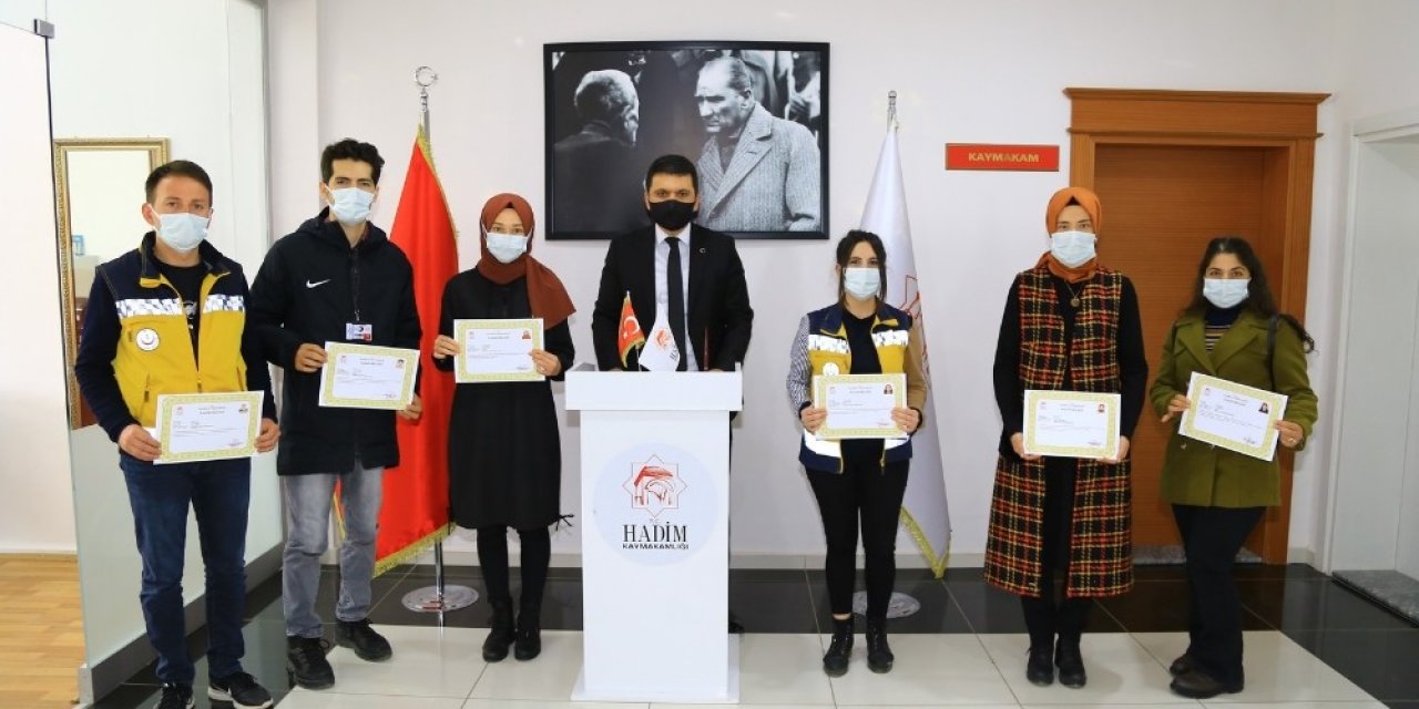 Hadim’de Sağlık Çalışanları Başarı Belgesi İle Ödüllendirildi