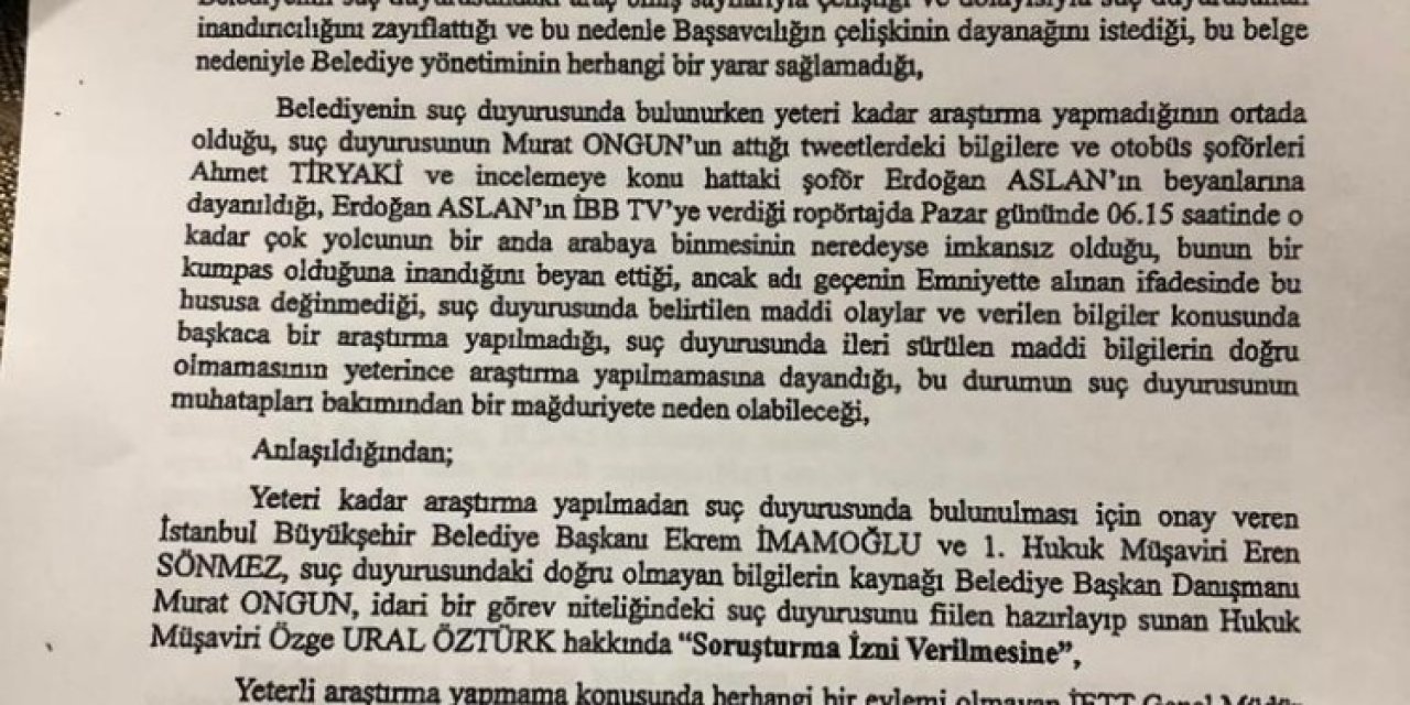 Fazilet Durağı Yalanına Sahte Evrak Soruşturması
