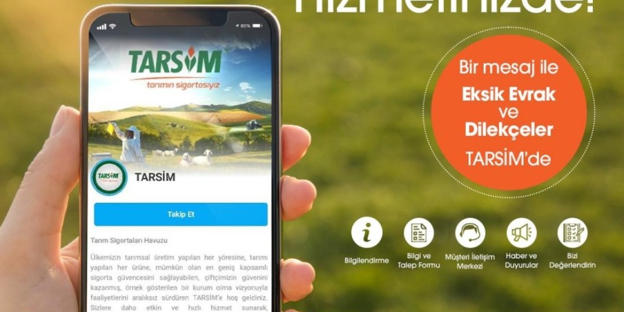 Tarsi̇m Bi̇p Danışma Hattı Üretici Ve Yetiştiricinin Hizmetinde