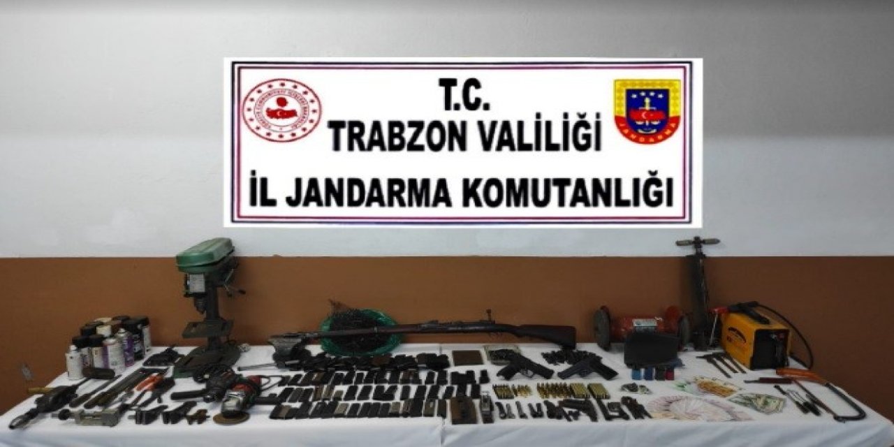 Trabzon’da Kaçak Silah Atölyesine Baskın