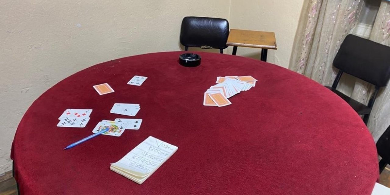 Rize’de Pandemide Kumarhaneye Çevrilen Eve Baskın