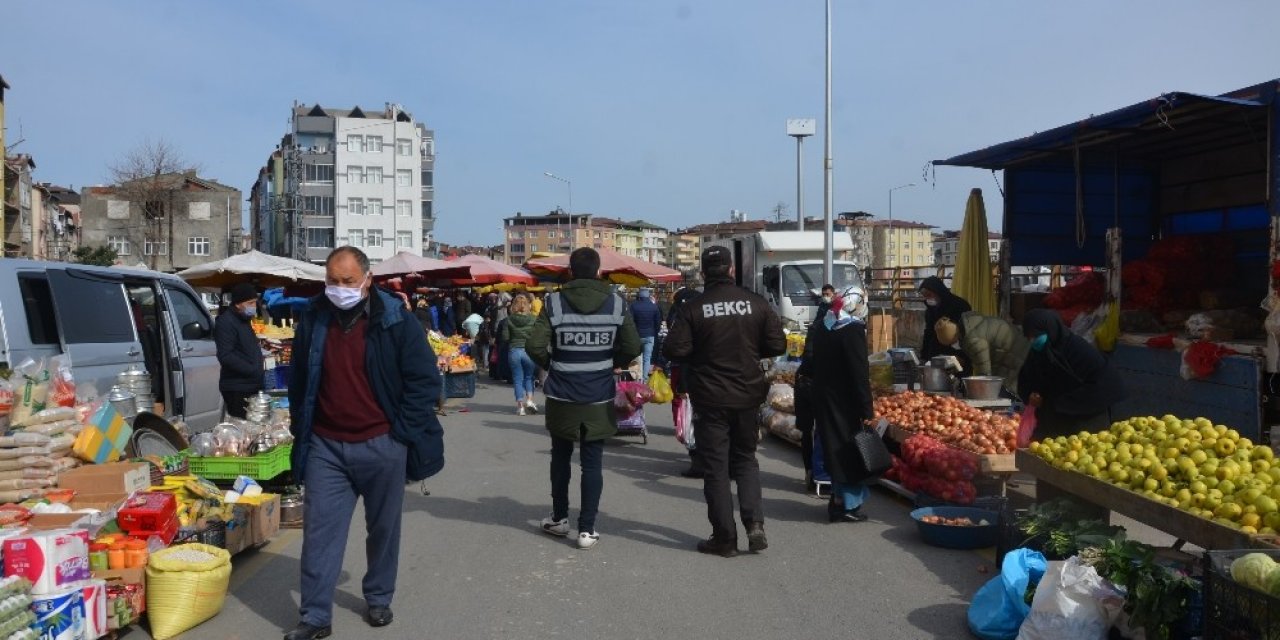 Pazarda Maske Ve Hes Kodu Denetimi