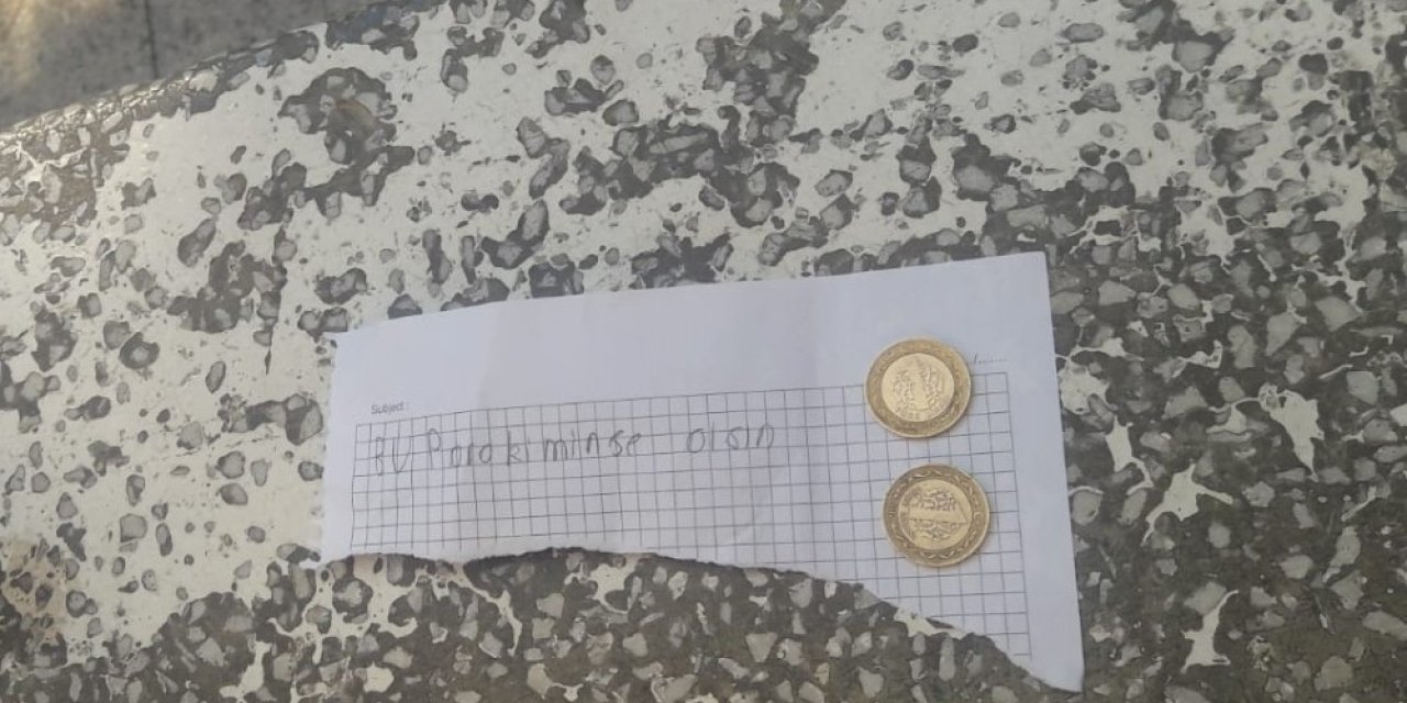 Bahçede 2 Tl Bulan Öğrenci Bu Notu Bıraktı