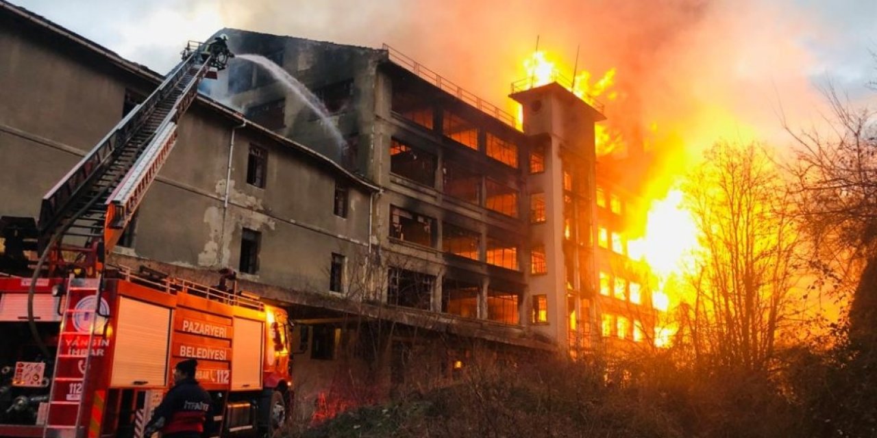 Hırsızlık Yaparken Fabrikayı Yakmışlar