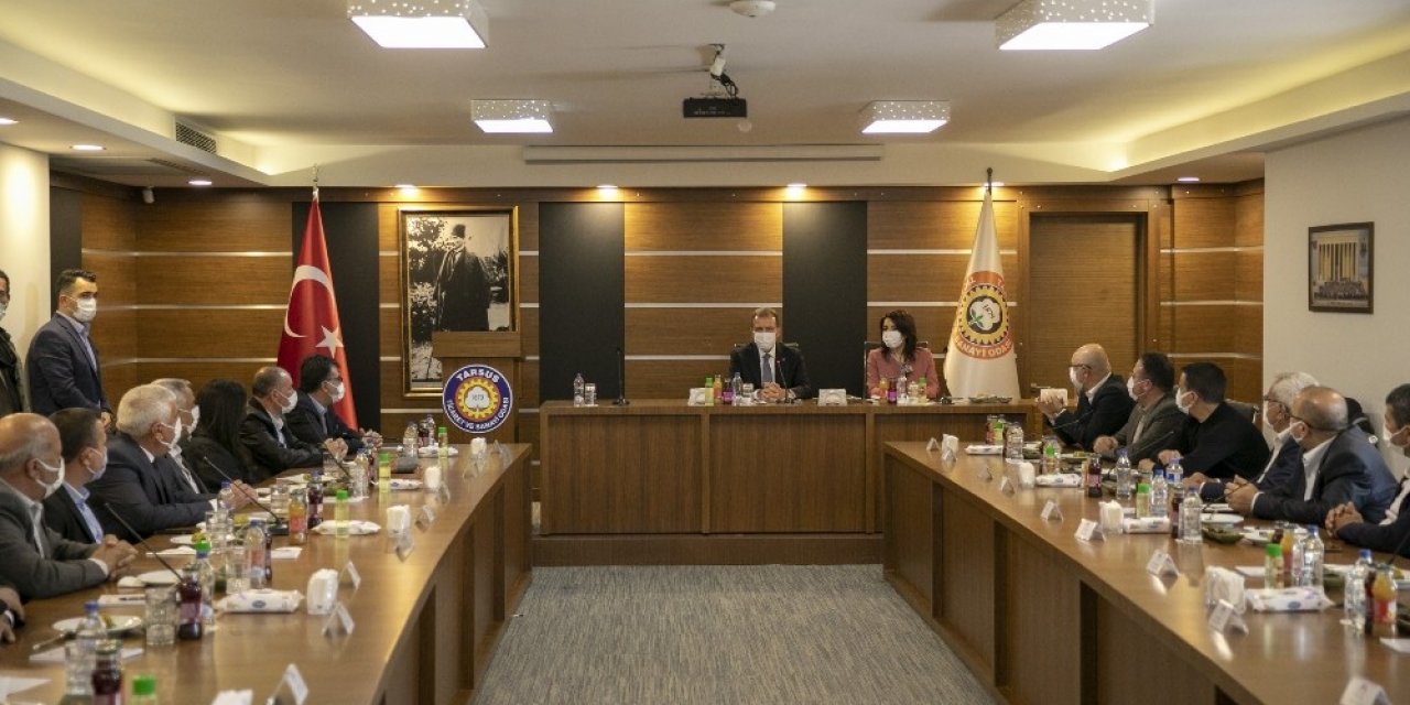 Seçer, Tarsus Ekonomisine Yön Verenlerle Buluştu
