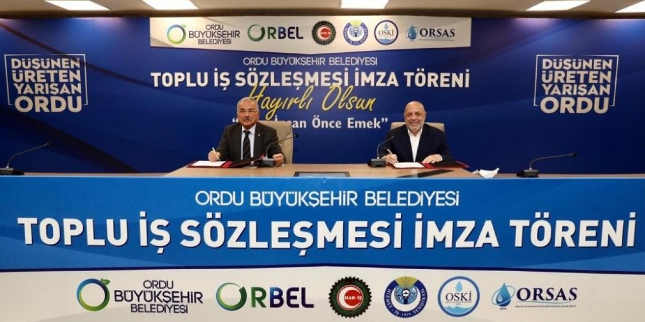 Ordu Büyükşehir Belediyesi’nde Toplu Sözleşme Sevinci