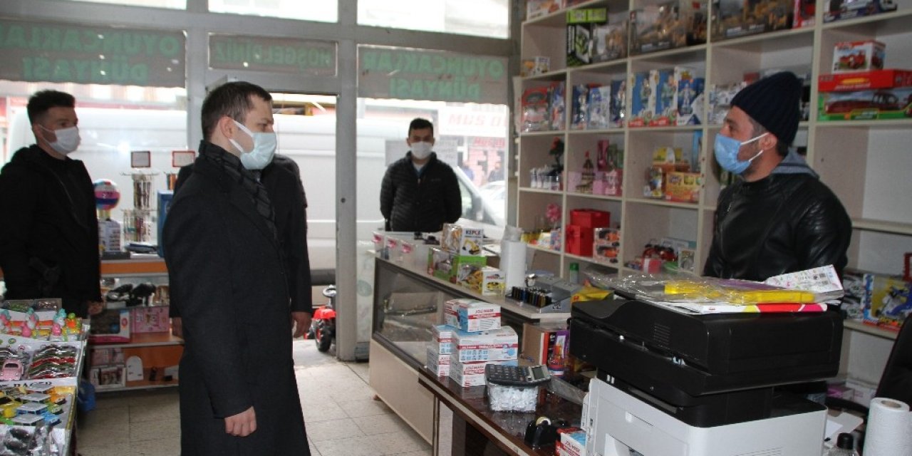 Malazgirt’te Korona Virüs Tedbirleri Denetimi