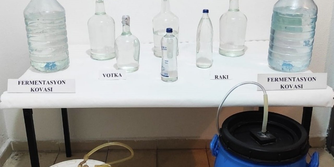 Kaçak Alkol İmal Eden Ve Ticaretini Yapan 1 Kişi Yakalandı
