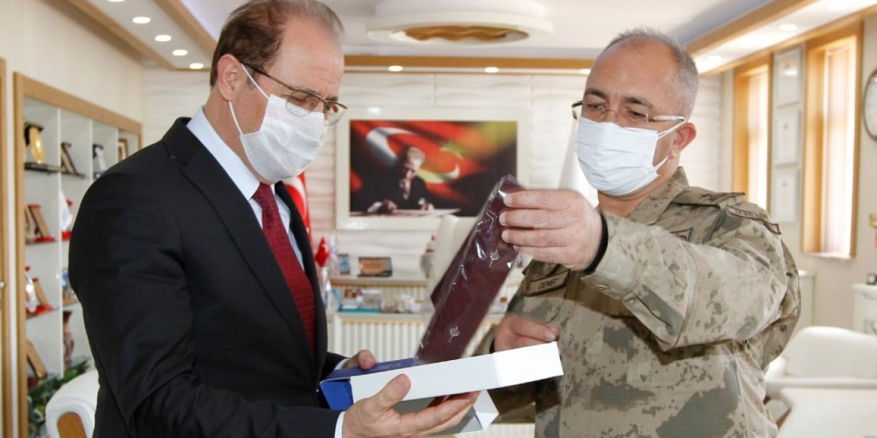 Giresun Bölge Jandarma Komutanı Tuğgeneral Erhan Demir’den Rektör Coşkun’a Ziyaret