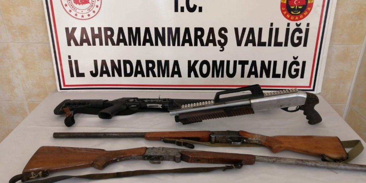 Kahramanmaraş’ta 4 Adet Ruhsatsız Tüfek Ele Geçirildi