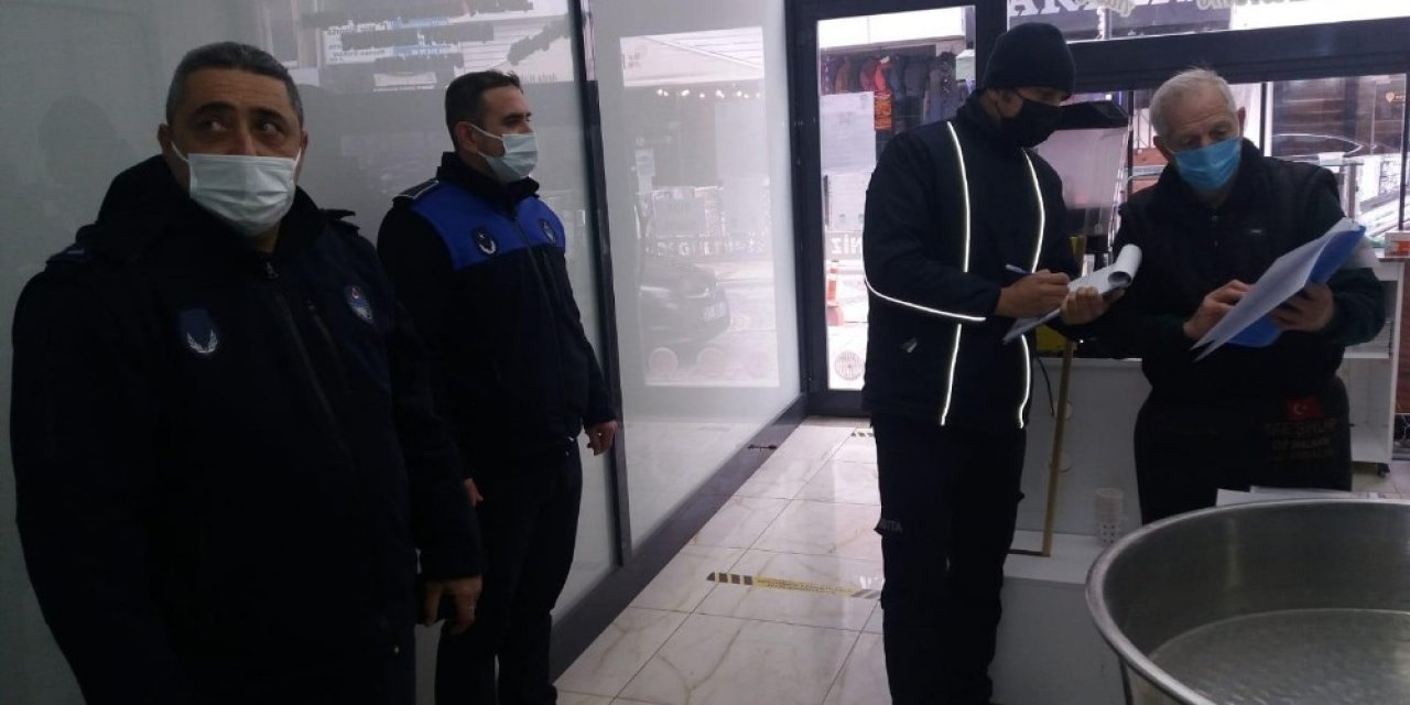 Kırklareli’de Zabıtadan İş Yerlerinde Covid-19 Denetimi
