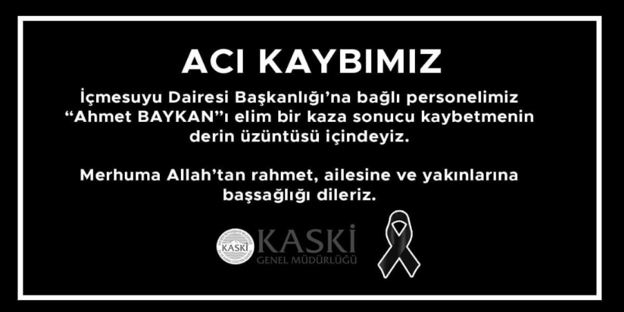 Kaski̇’den Taziye Mesajı