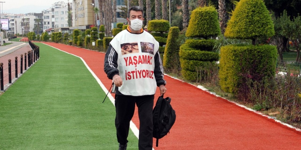 Hayvan Haklarına Dikkat Çekmek İçin Mersin’den İ̇zmir’e Yürüyecek