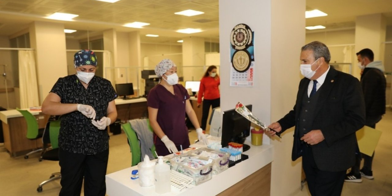 Başkan Çerçi, Sağlık Çalışanlarını Unutmadı