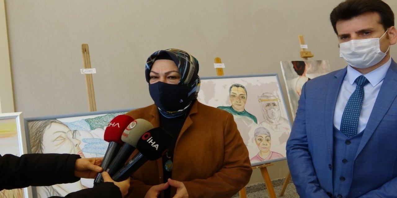 Sancaktepe’de Sağlık Çalışanlarından 14 Mart Tıp Bayramı’na Özel Resim Sergisi