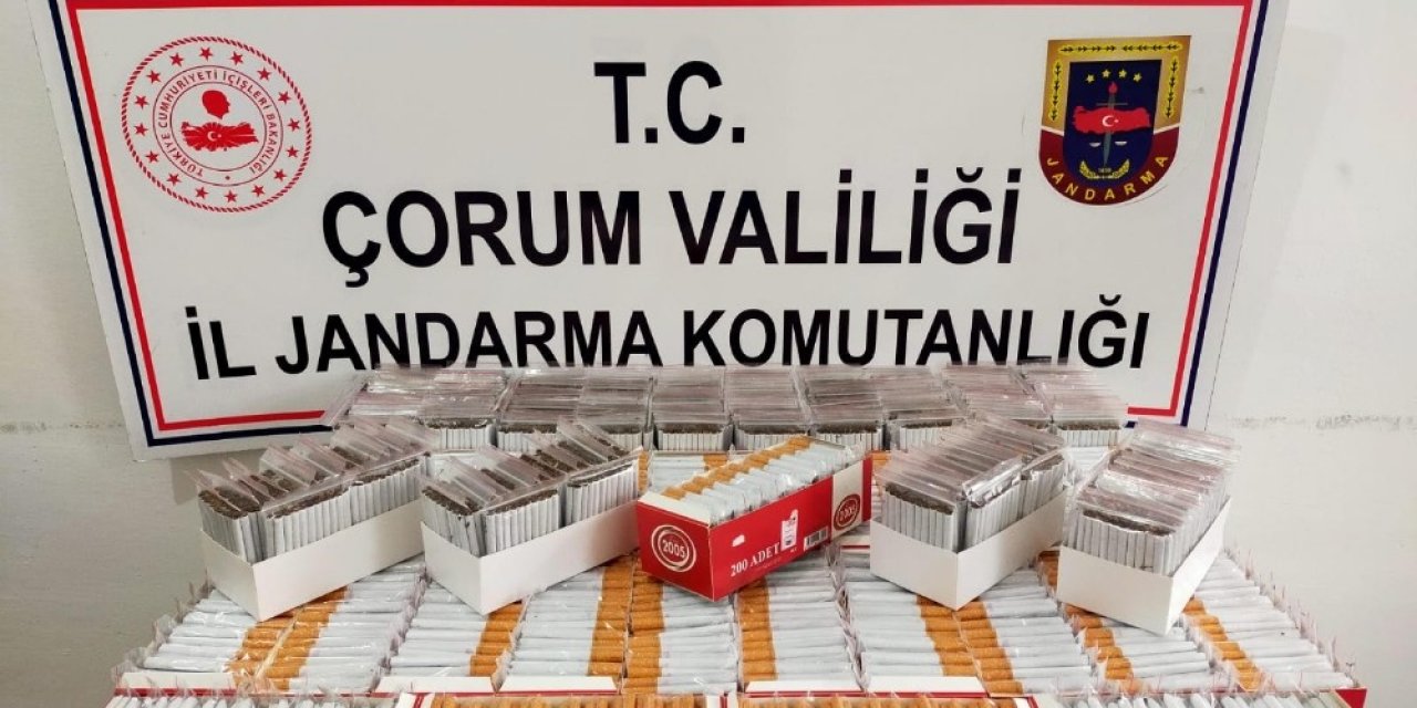 Çorum’da 7 Bin 800 Adet Dolu Makaron Ele Geçirildi