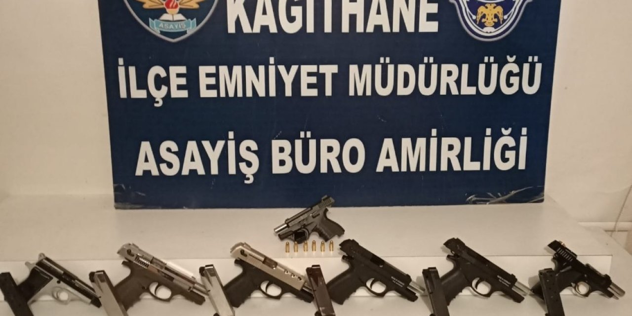 Kağıthane’de Yasa Dışı Silah Ticareti Operasyonu: 7 Tabanca Ele Geçirildi
