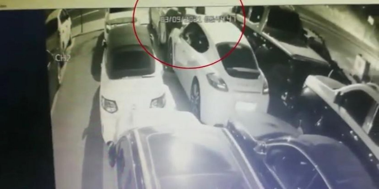 Kartal’da ’otomobilden Far Hırsızlığı’ Kamerada